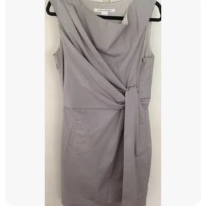 Diane Von Furstenberg Stone Beige Sheath Dress Size 10